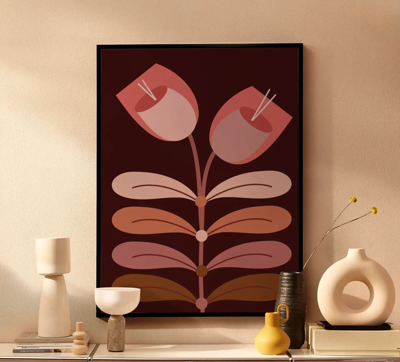 Tulips poster van MirimoDesign