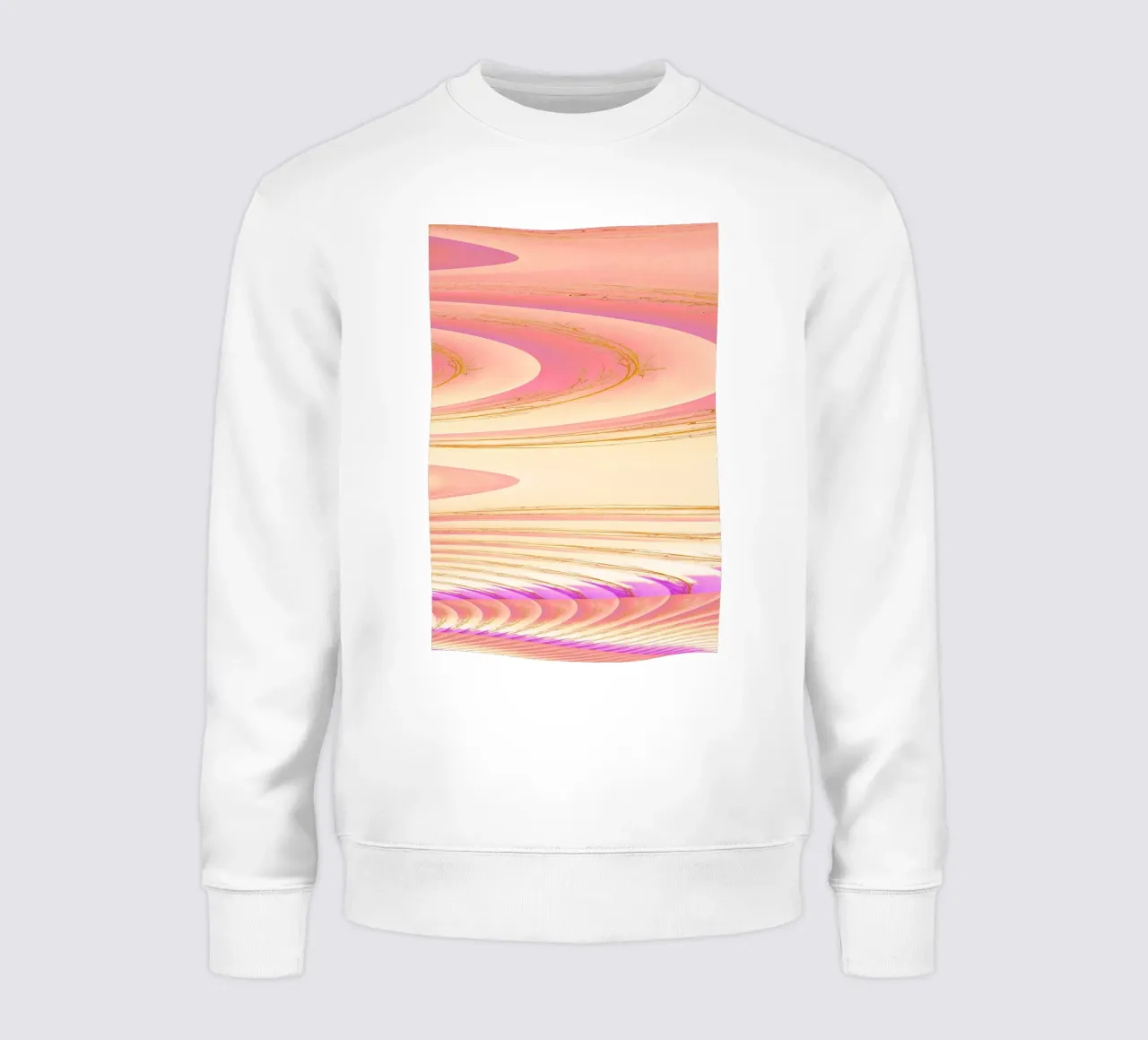 Motif dynamique abstrait en rose, violet et jaune. sweat de Something for you