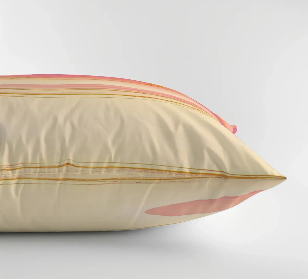 Abstract dynamic pattern in pink, purple and yellow. decorative cushion by Something for you