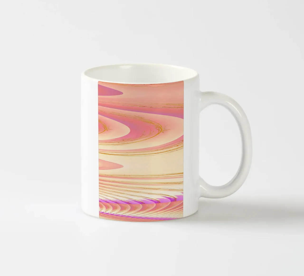 Motif dynamique abstrait en rose, violet et jaune. mug en céramique de Something for you
