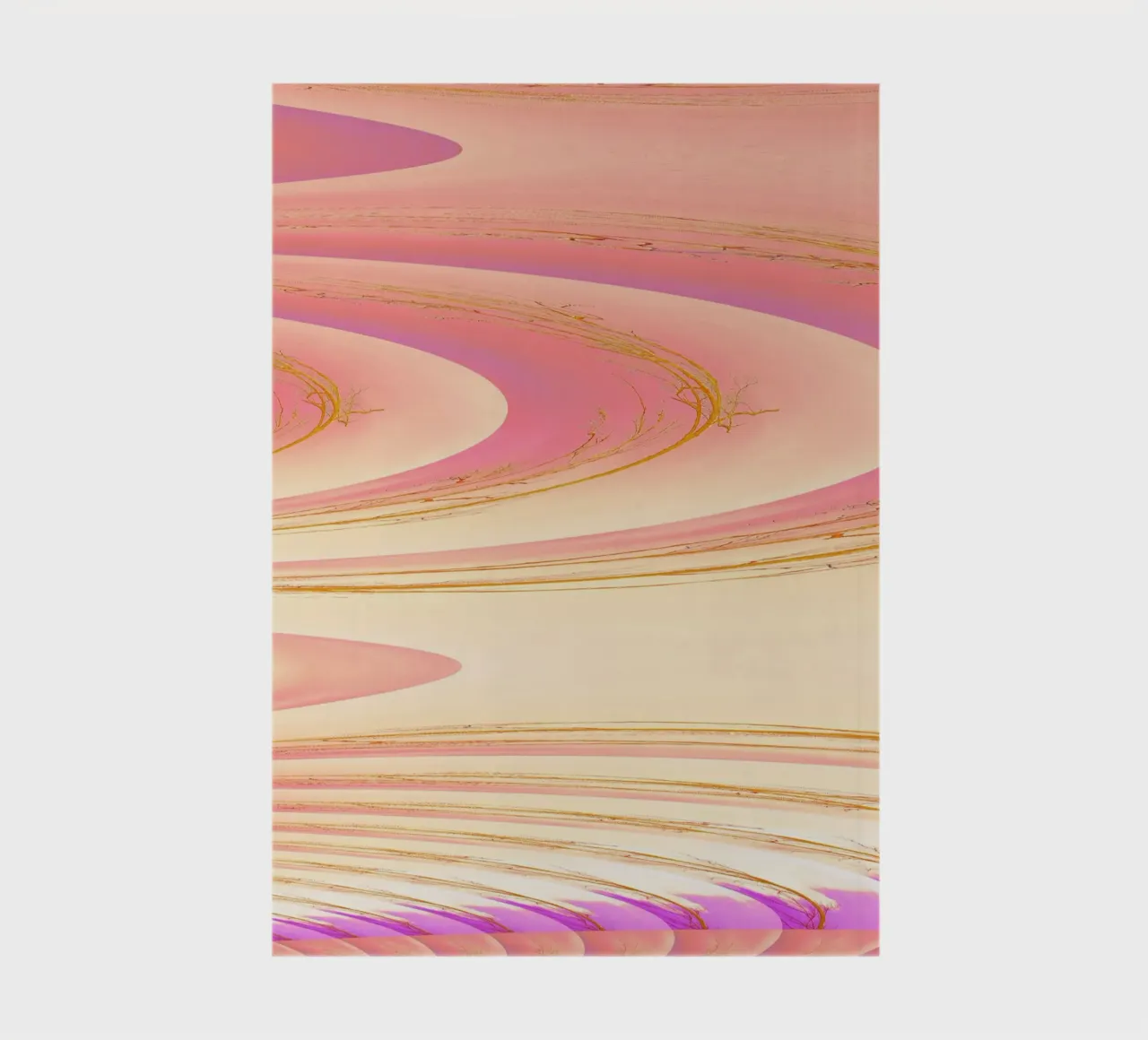 Abstract dynamic pattern in pink, purple and yellow. notebook by Something for you