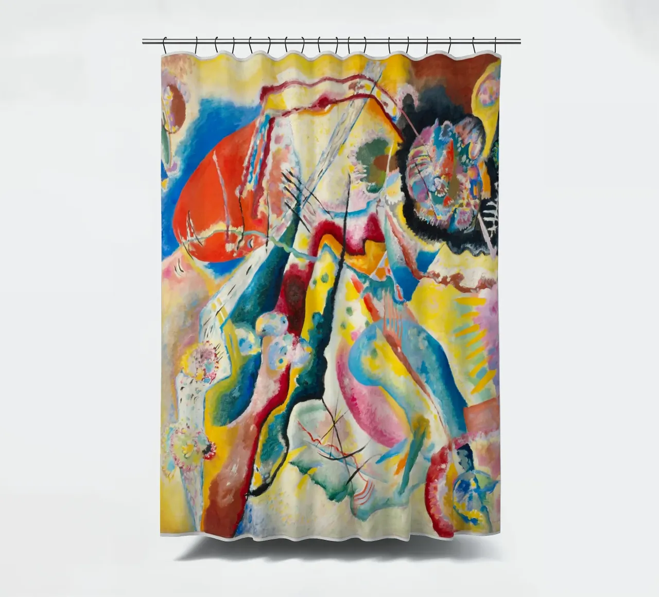 Wassily Kandinsky’s Bild mit rotem Fleck tenda da doccia da Venus Art