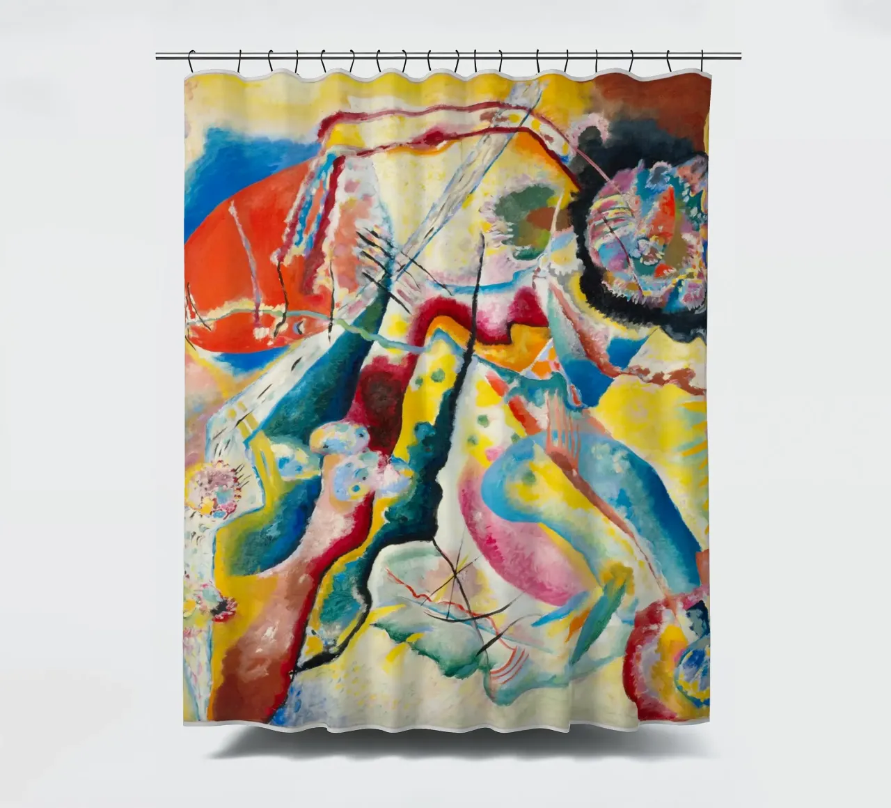 Wassily Kandinsky’s Bild mit rotem Fleck tenda da doccia da Venus Art