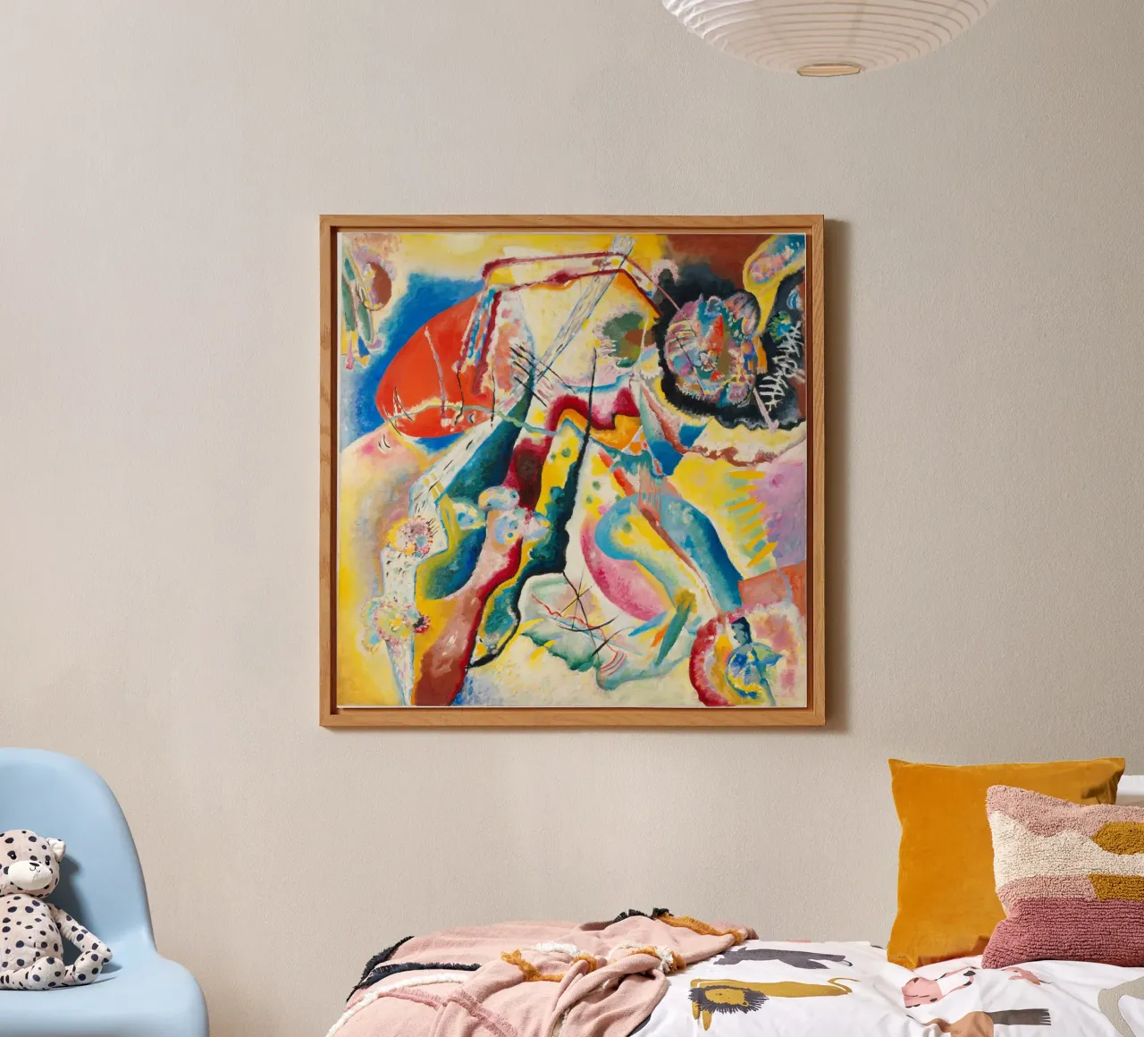 Wassily Kandinsky’s Bild mit rotem Fleck alluminio dibond da Venus Art