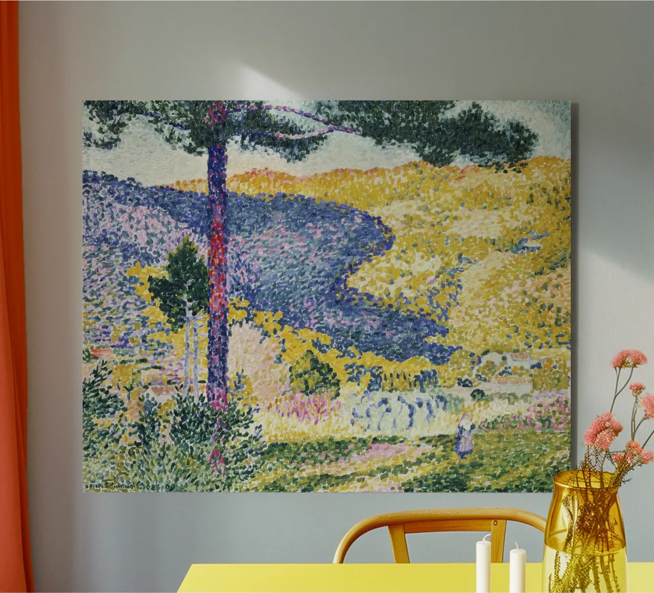 Edmund Cross’s Valley with Fir; Shade on the Mountain alluminio dibond da Venus Art