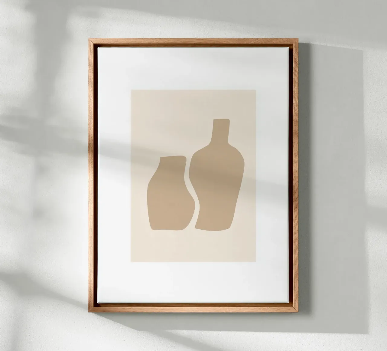Minimal Shapes in Neutral Tones canvas by Aralyn
