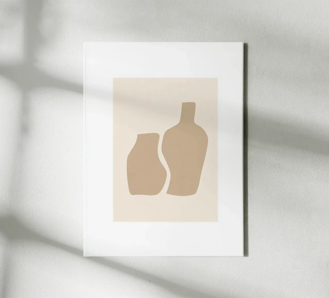 Minimal Shapes in Neutral Tones canvas by Aralyn