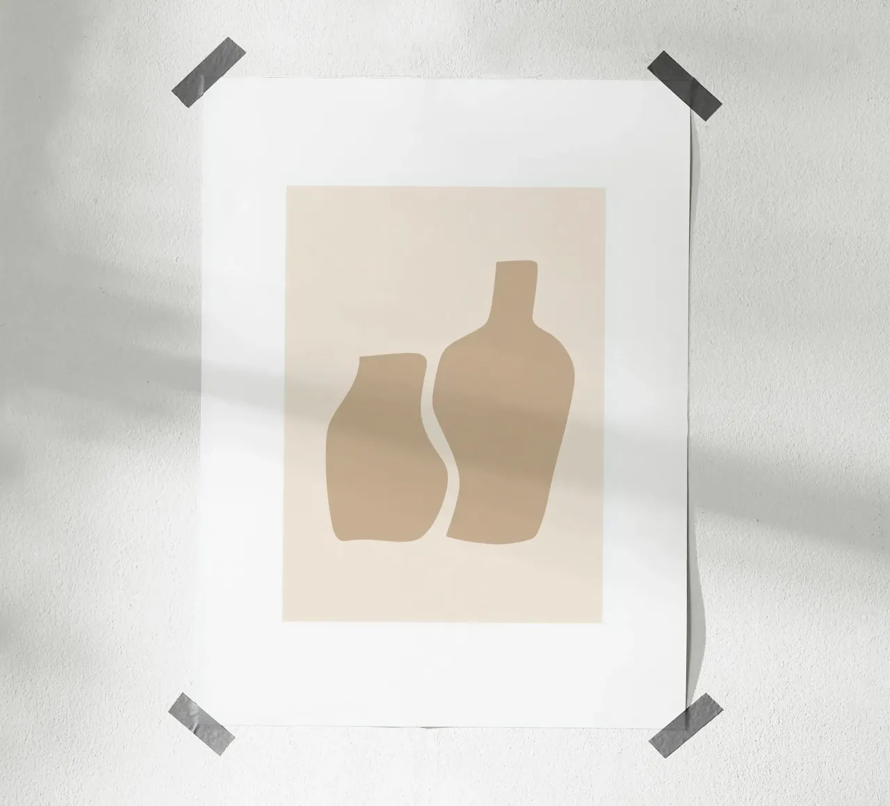 Forme minimali in toni neutri carta hahnemühle da Aralyn