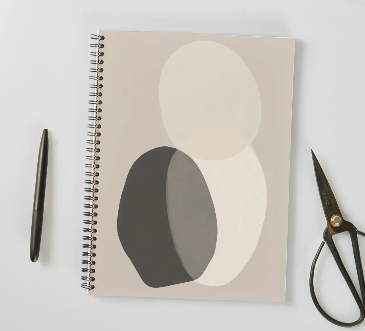 Minimal Boho Shapes spiral notebook by Aralyn