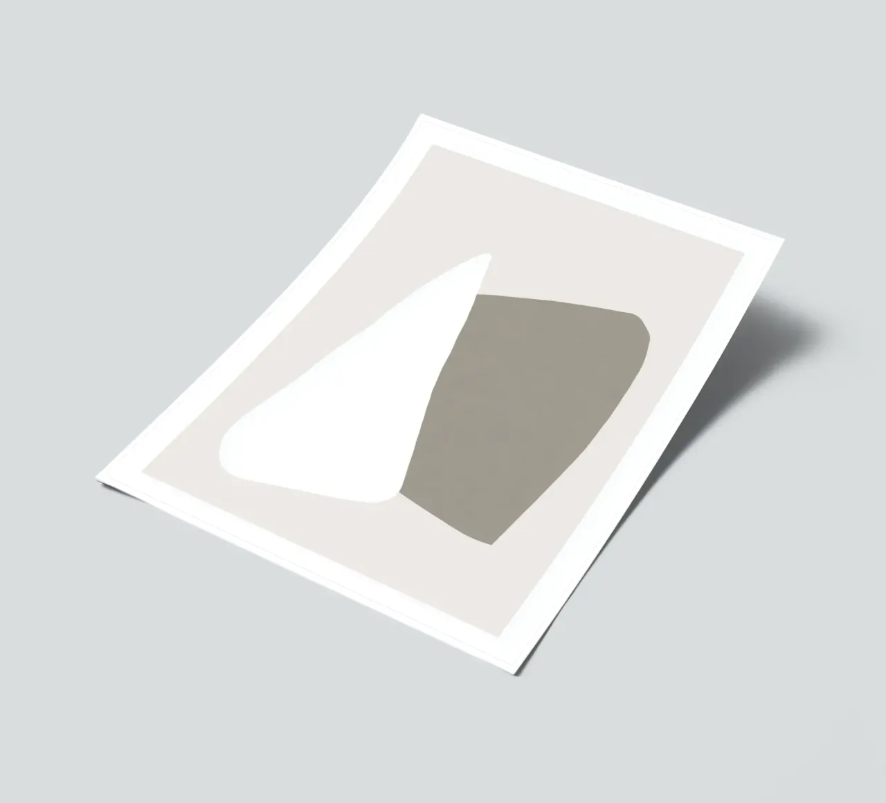 Soft Connection - Abstrakte Kunst in Erdfarben Stickerbogen von Aralyn