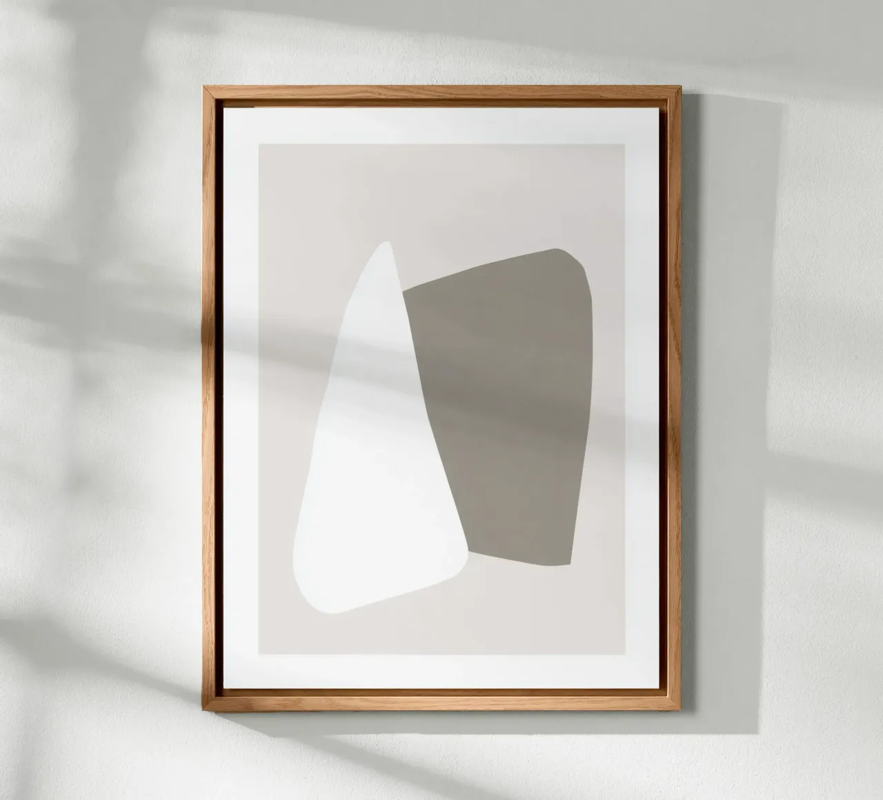 Soft Connection - Abstrakte Kunst in Erdfarben Alu-Dibond von Aralyn