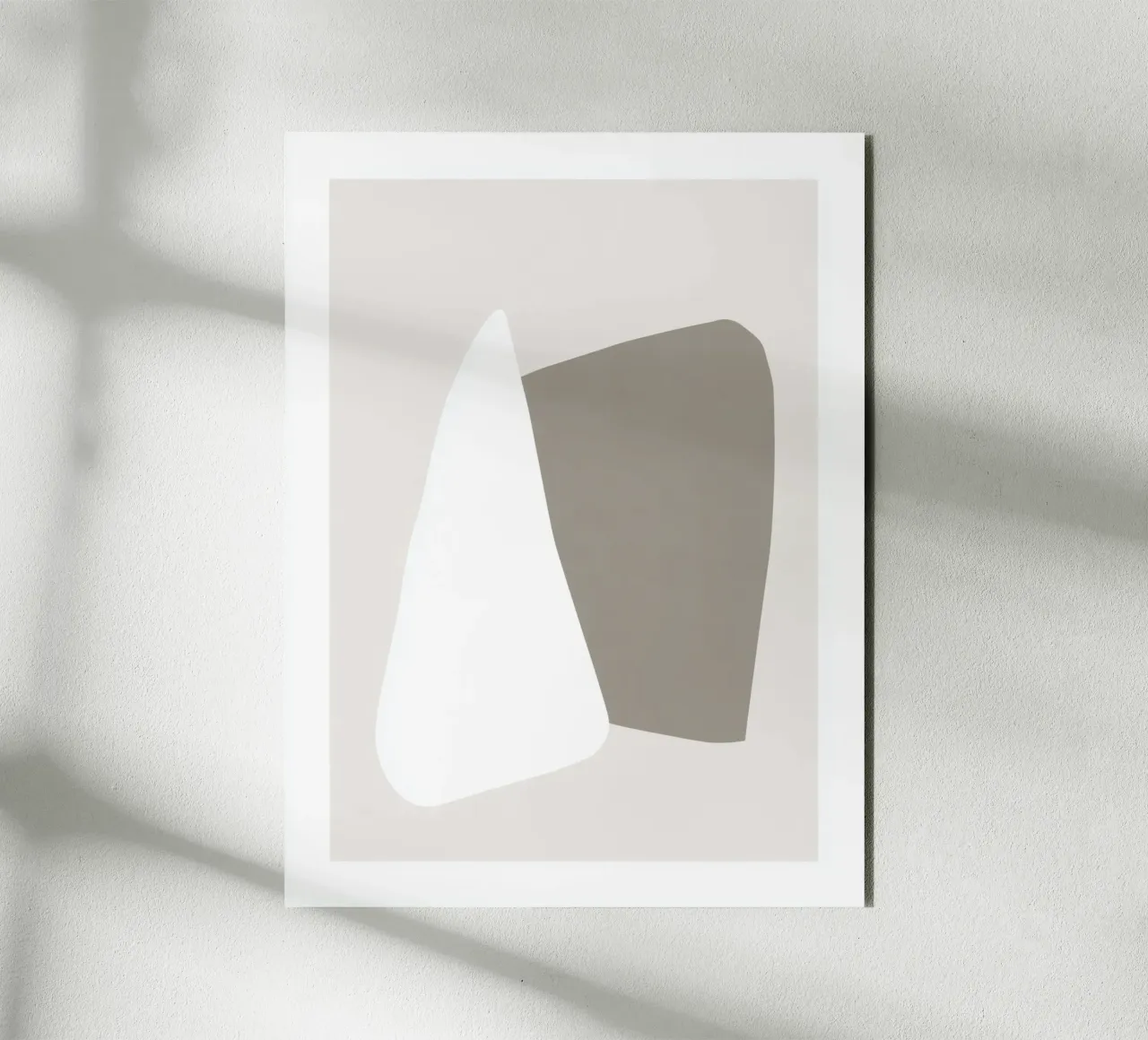 Soft Connection - Abstrakte Kunst in Erdfarben Alu-Dibond von Aralyn