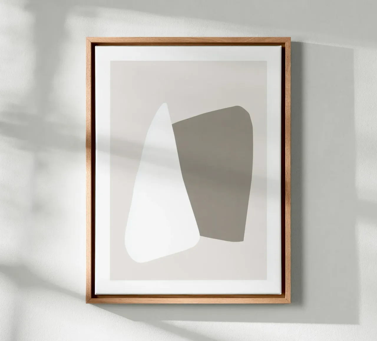 Soft Connection - Abstracte kunst in aardetinten canvas van Aralyn