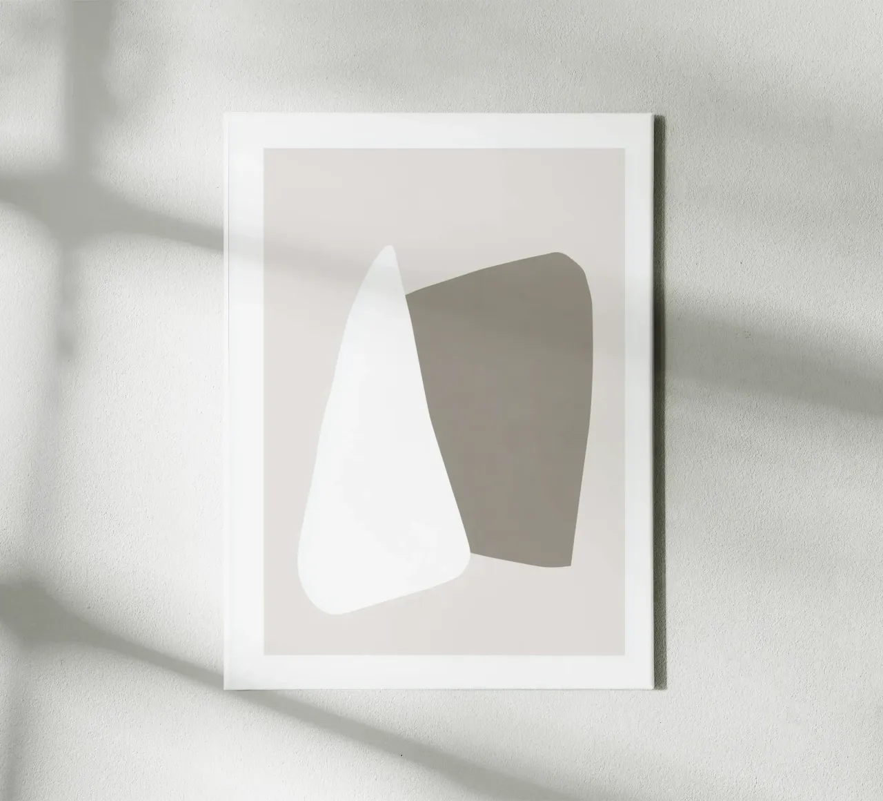 Soft Connection - Abstracte kunst in aardetinten canvas van Aralyn