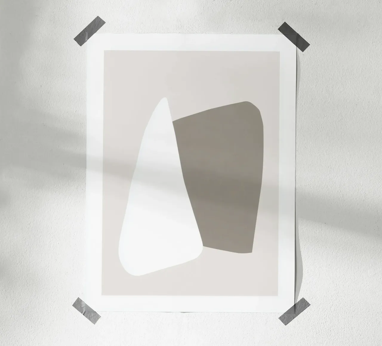 Soft Connection - Abstrakte Kunst in Erdfarben Hahnemühle von Aralyn