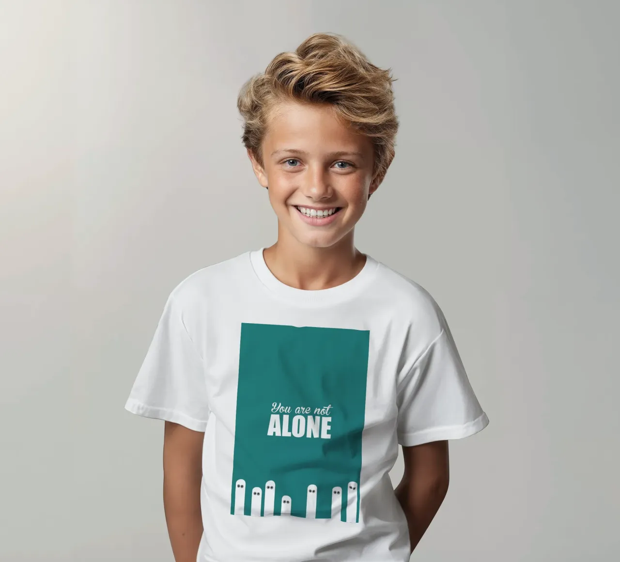 Alone t-shirt bambini da Trabolt Design