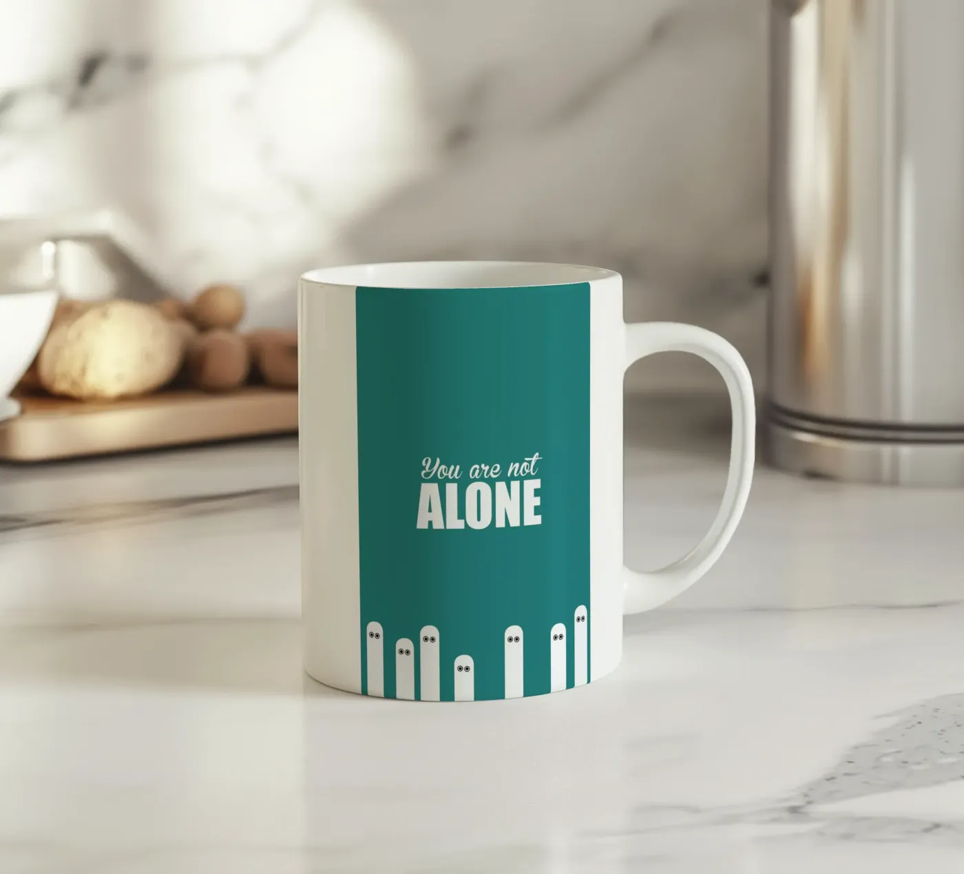 Alone tazza in ceramica da Trabolt Design
