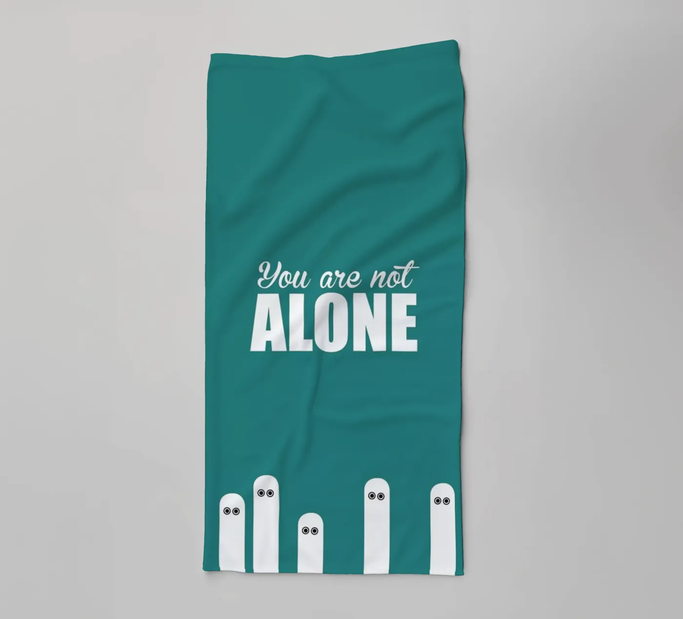 Alone badhanddoek van Trabolt Design