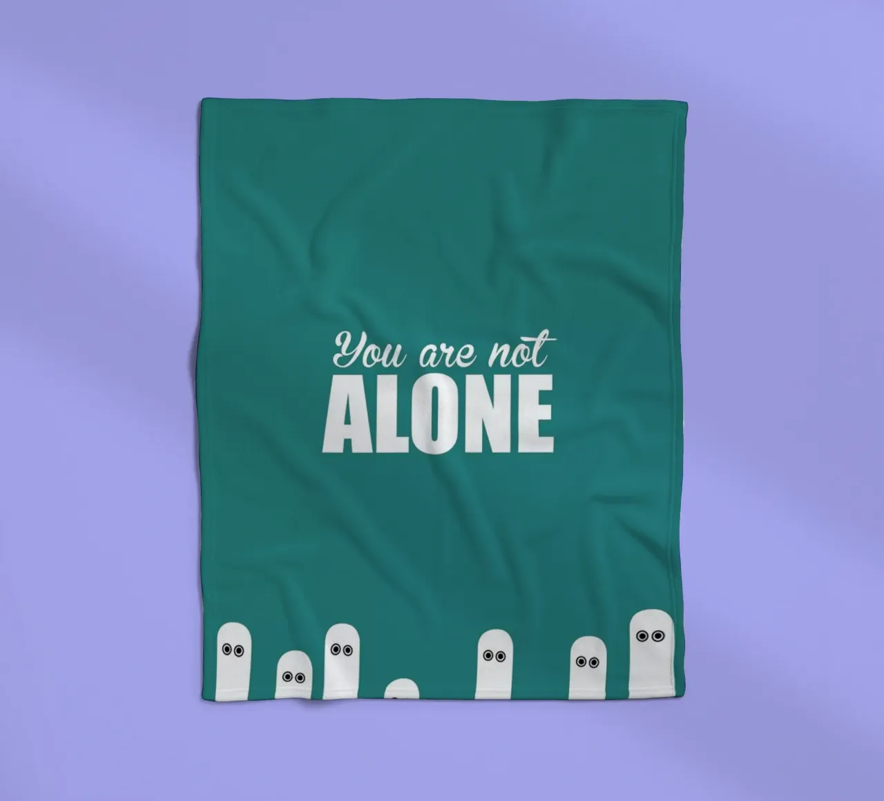 Alone fleece blanket by Trabolt Design