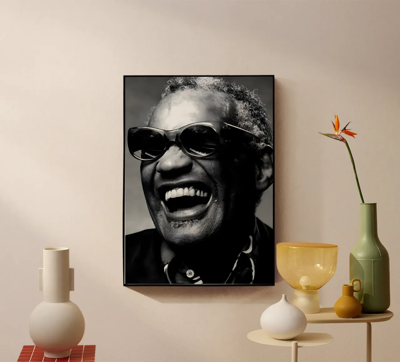 Ray Charles plexiglass da Type & Tape
