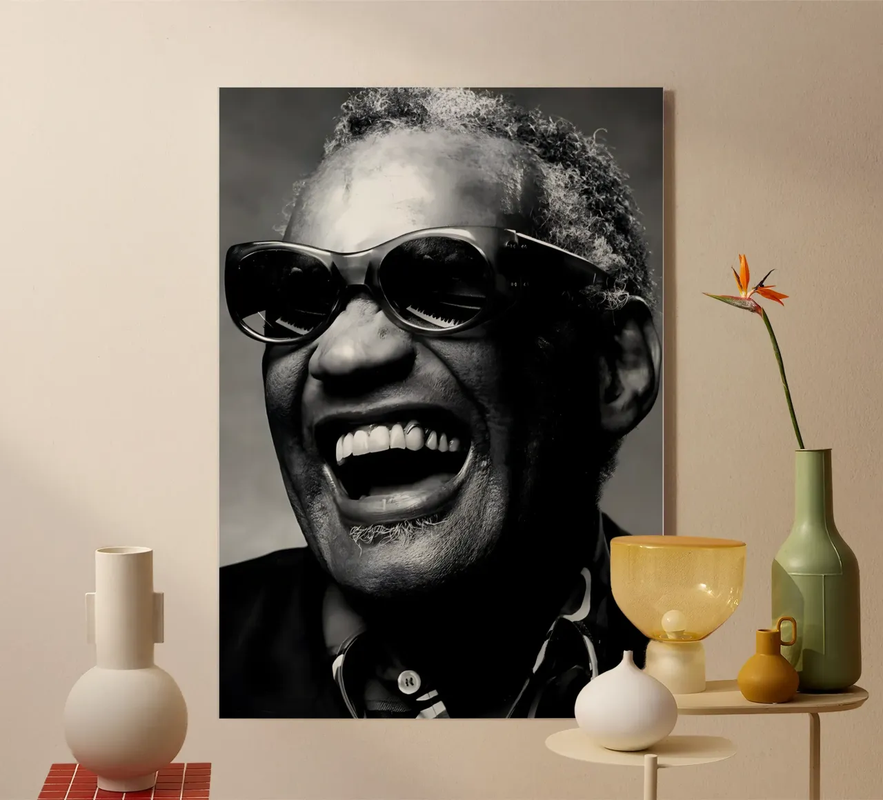 Ray Charles plexiglass da Type & Tape