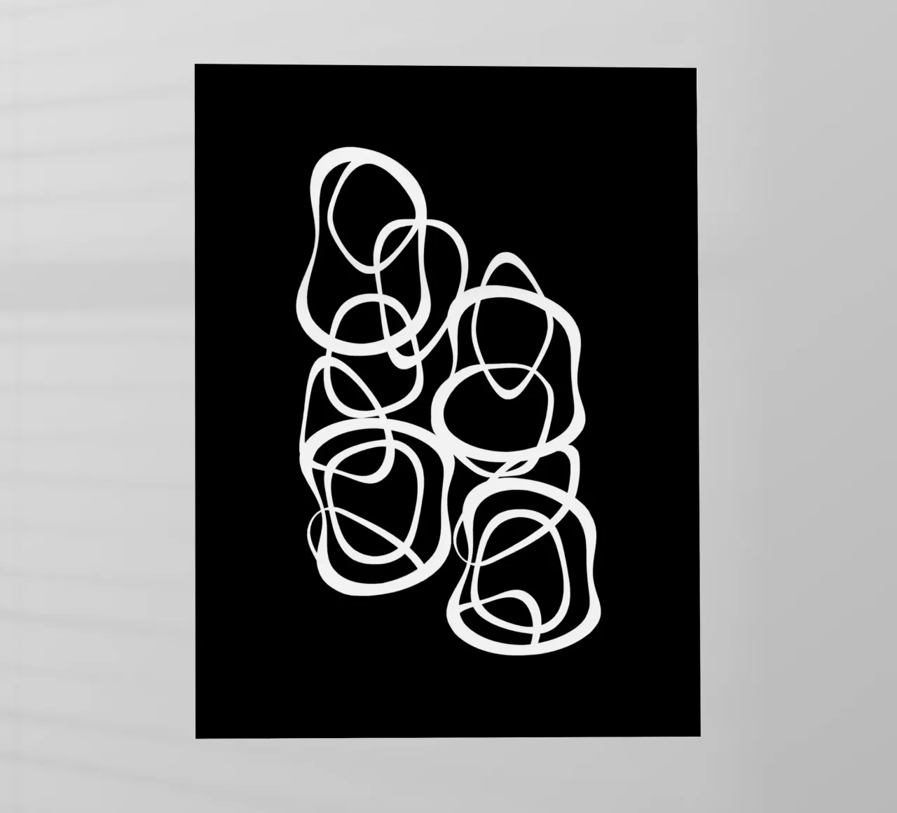 Interlocking | White On Black pellicola backlit da sabidussi