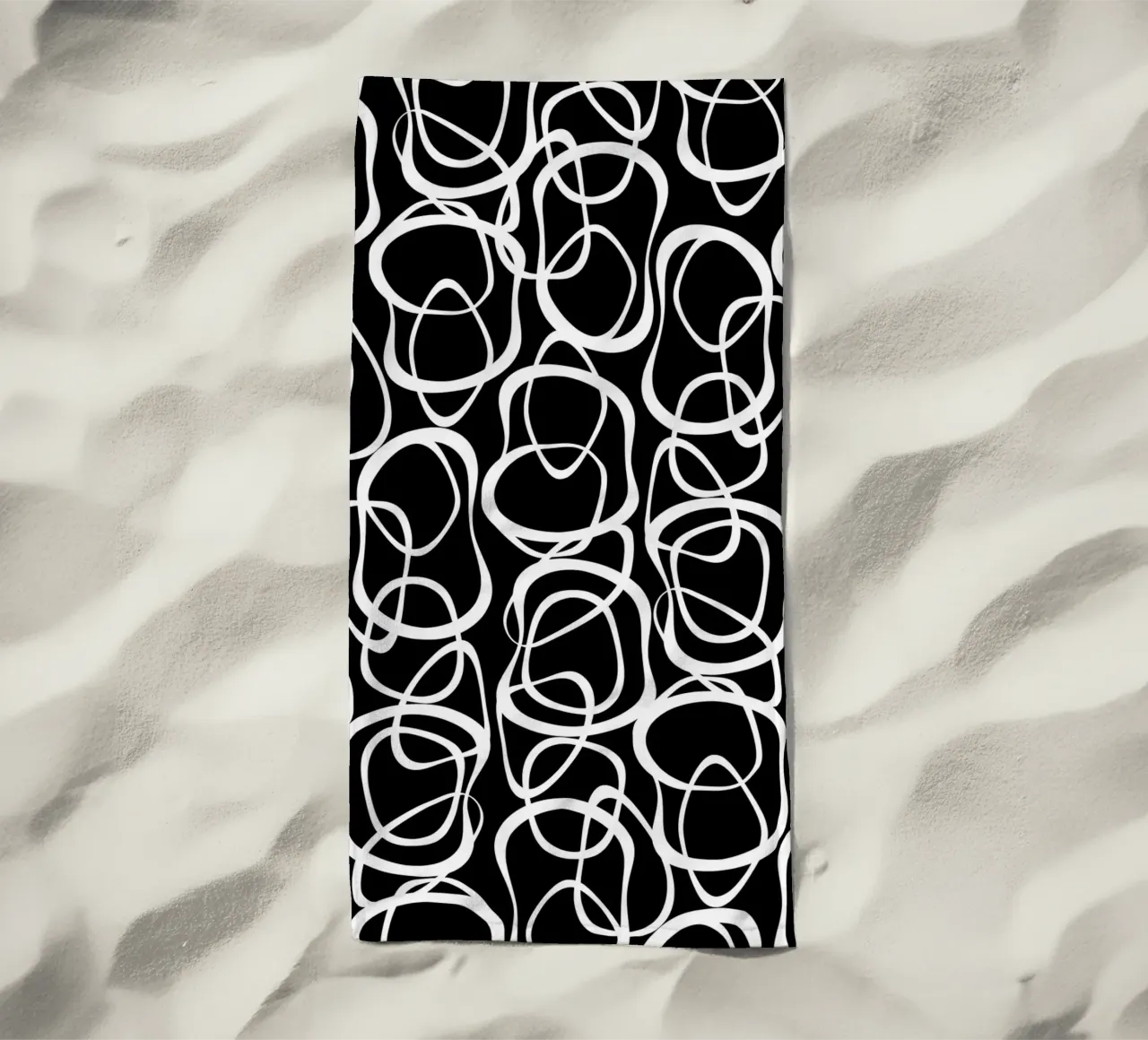 Interlocking | White On Black telo mare da sabidussi