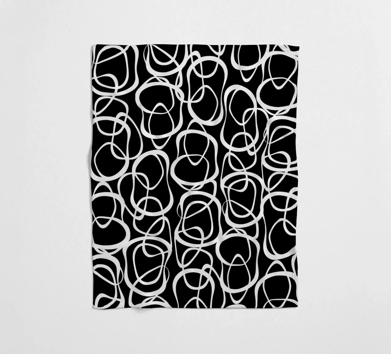 Interlocking | White On Black coperta in pile da sabidussi