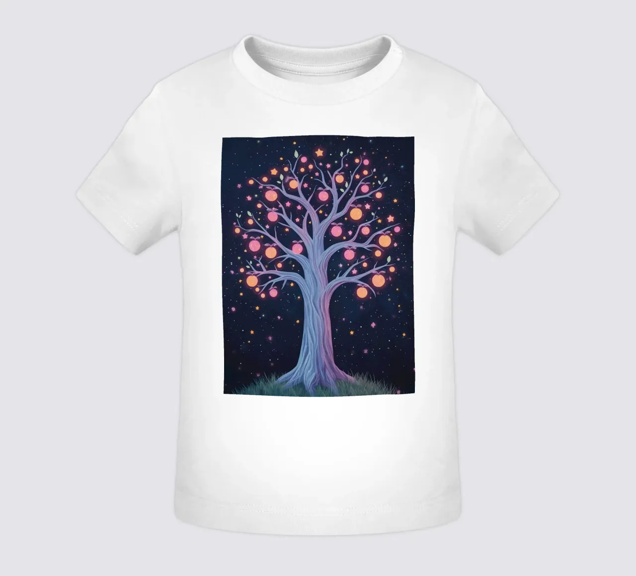 Albero con frutti e stelle luminose maglietta neonato da DesignDoodle