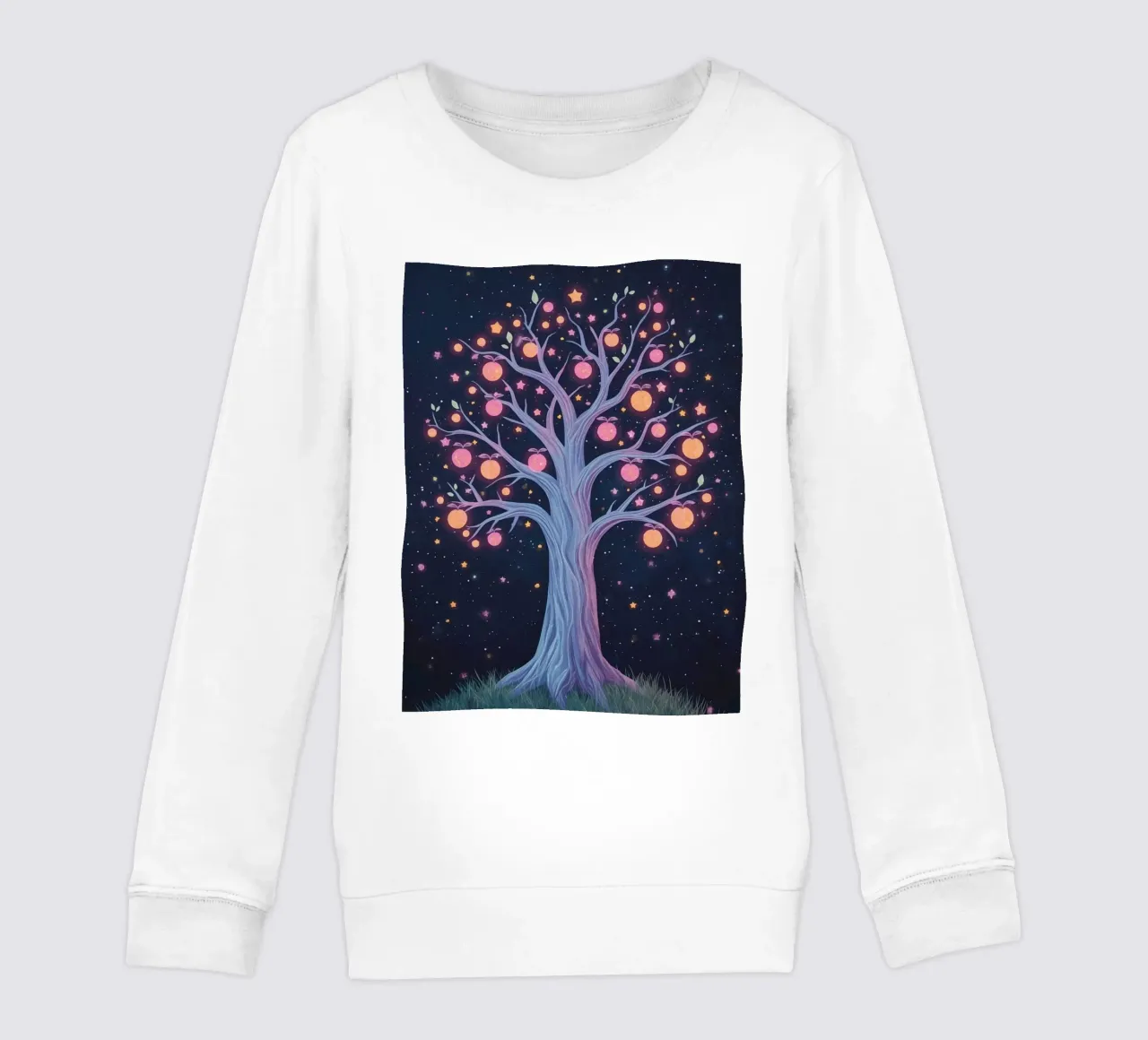 Albero con frutti e stelle luminose felpa bambino da DesignDoodle