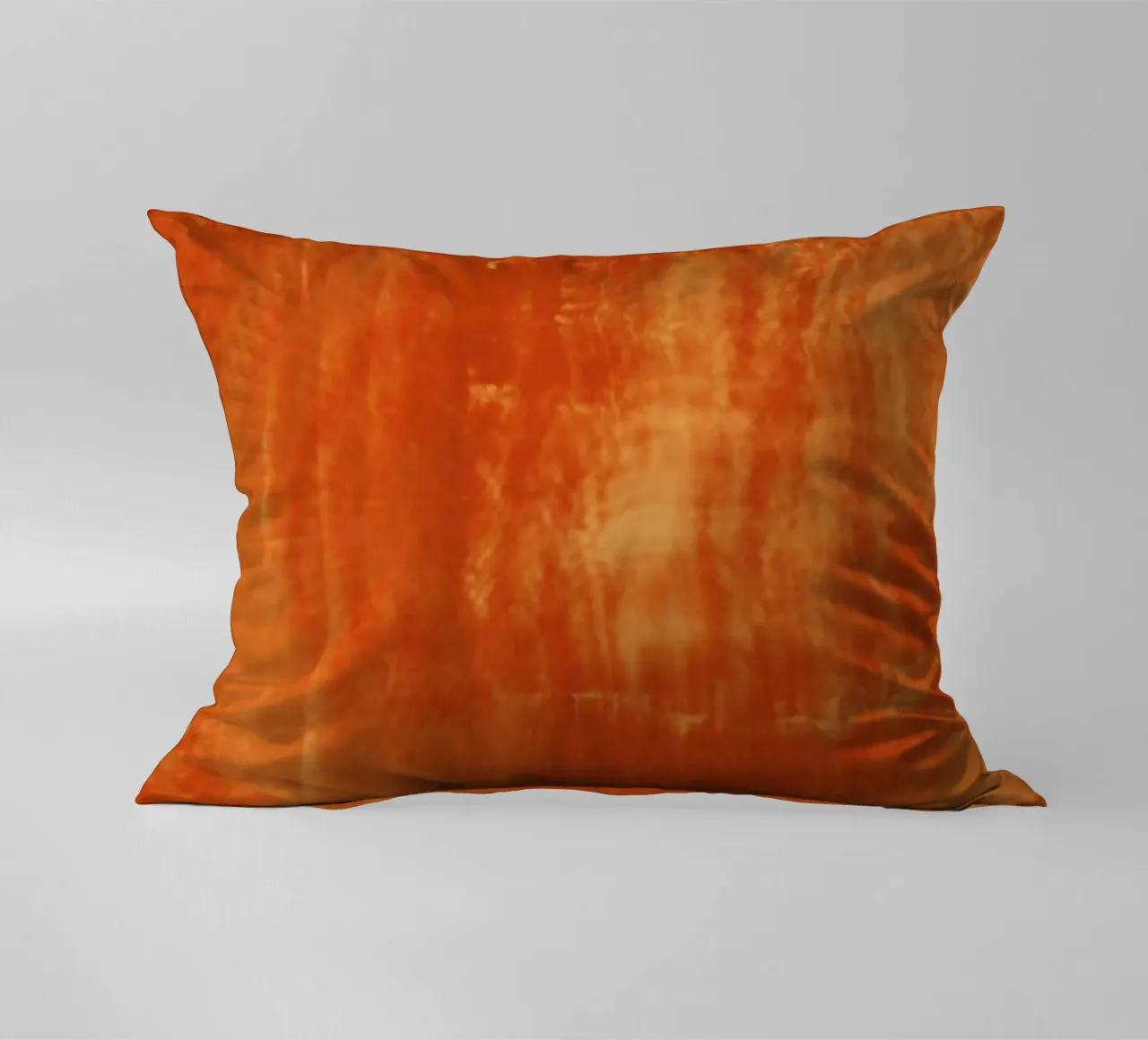 Abstract dynamic pattern in orange and red. decorative cushion by Something for you