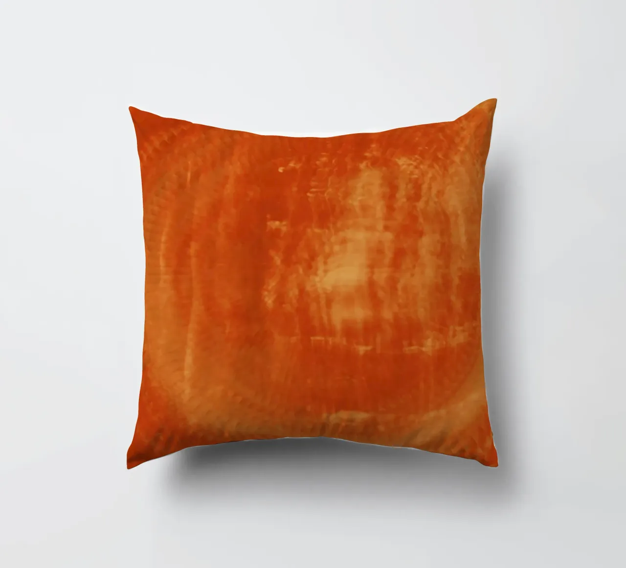 Abstract dynamic pattern in orange and red. decorative cushion by Something for you
