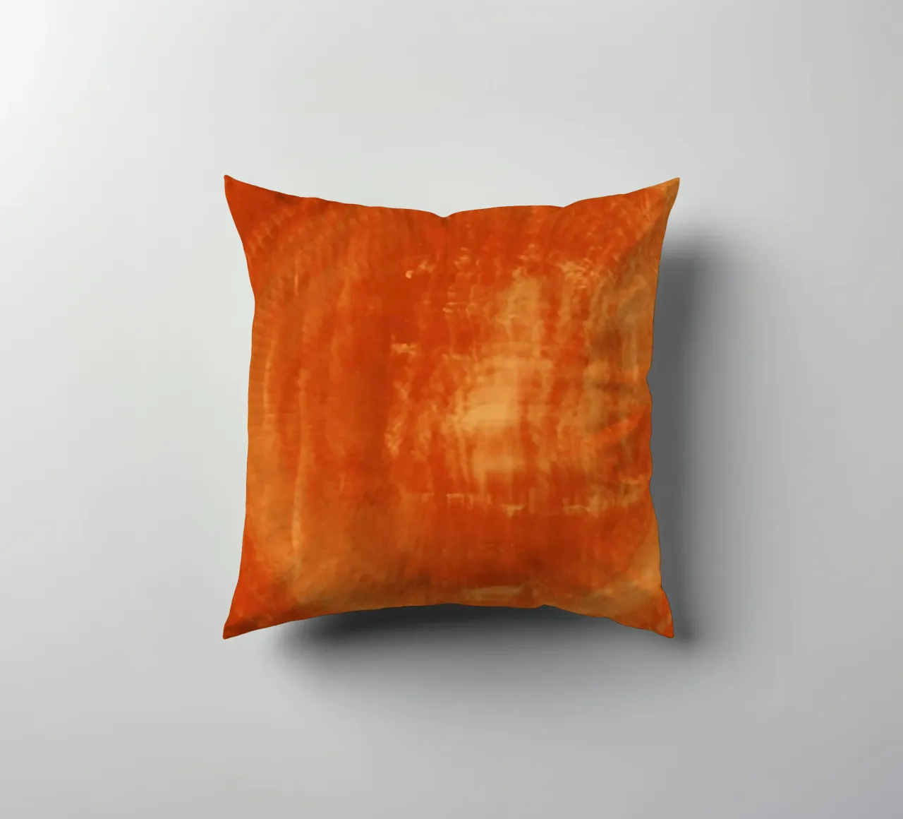 Abstract dynamic pattern in orange and red. decorative cushion by Something for you