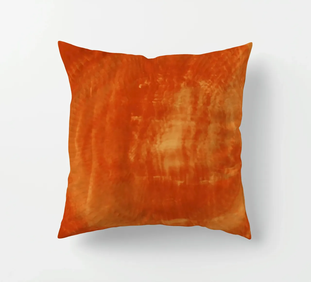 Abstract dynamic pattern in orange and red. decorative cushion by Something for you