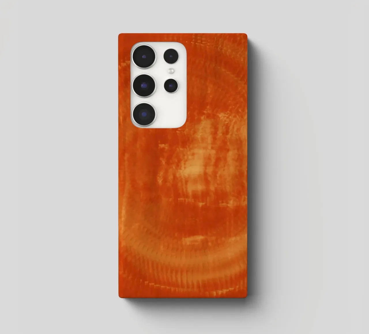 Abstraktes dynamisches Muster in orange und rot. Samsung Hülle von Something for you