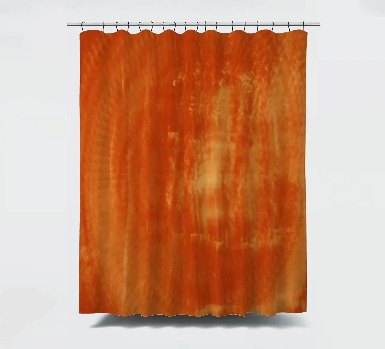 Abstract dynamic pattern in orange and red. shower curtain by Something for you