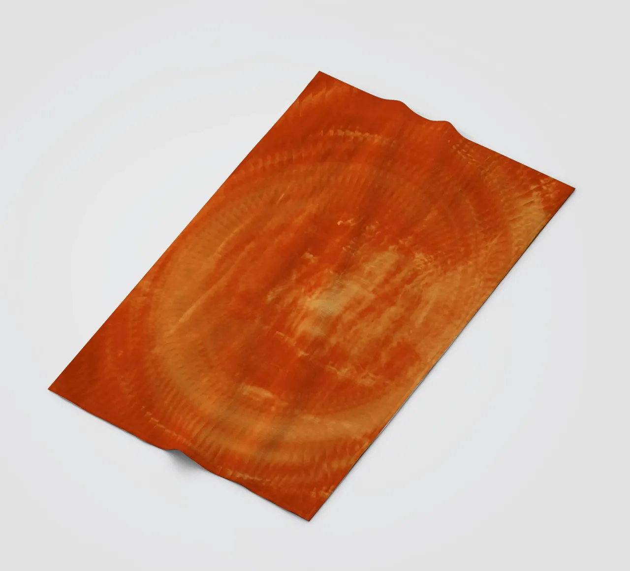 Abstraktes dynamisches Muster in orange und rot. Fleecedecke von Something for you