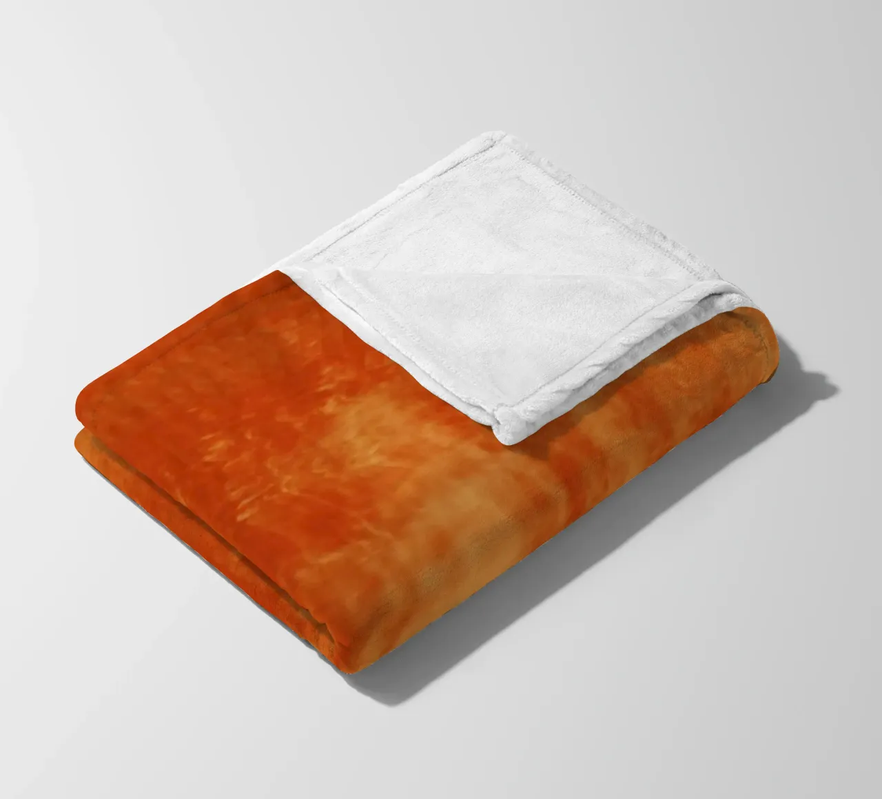 Abstraktes dynamisches Muster in orange und rot. Fleecedecke von Something for you