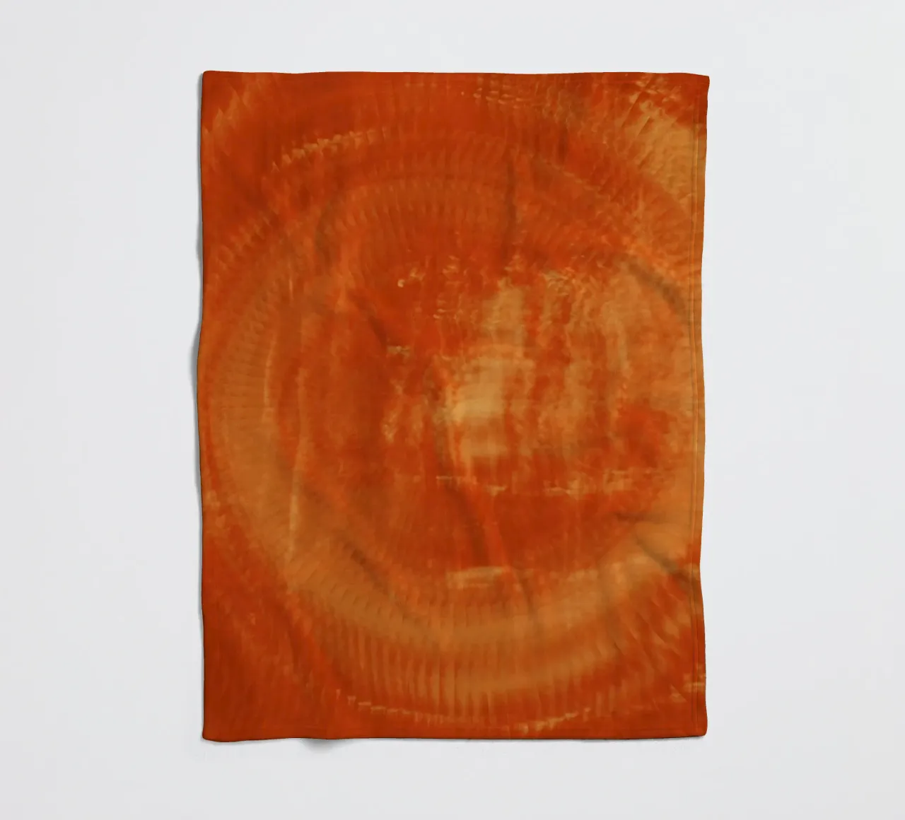 Abstraktes dynamisches Muster in orange und rot. Fleecedecke von Something for you