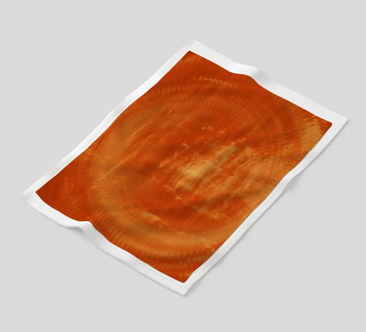 Abstraktes dynamisches Muster in orange und rot. Fleecedecke von Something for you