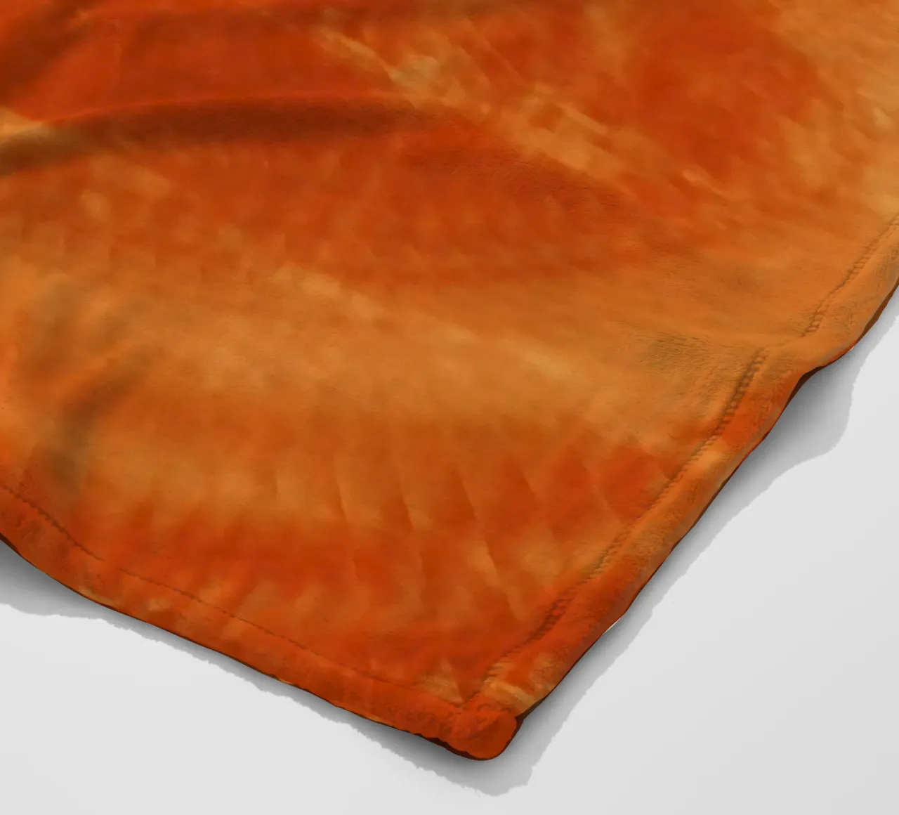 Abstraktes dynamisches Muster in orange und rot. Fleecedecke von Something for you