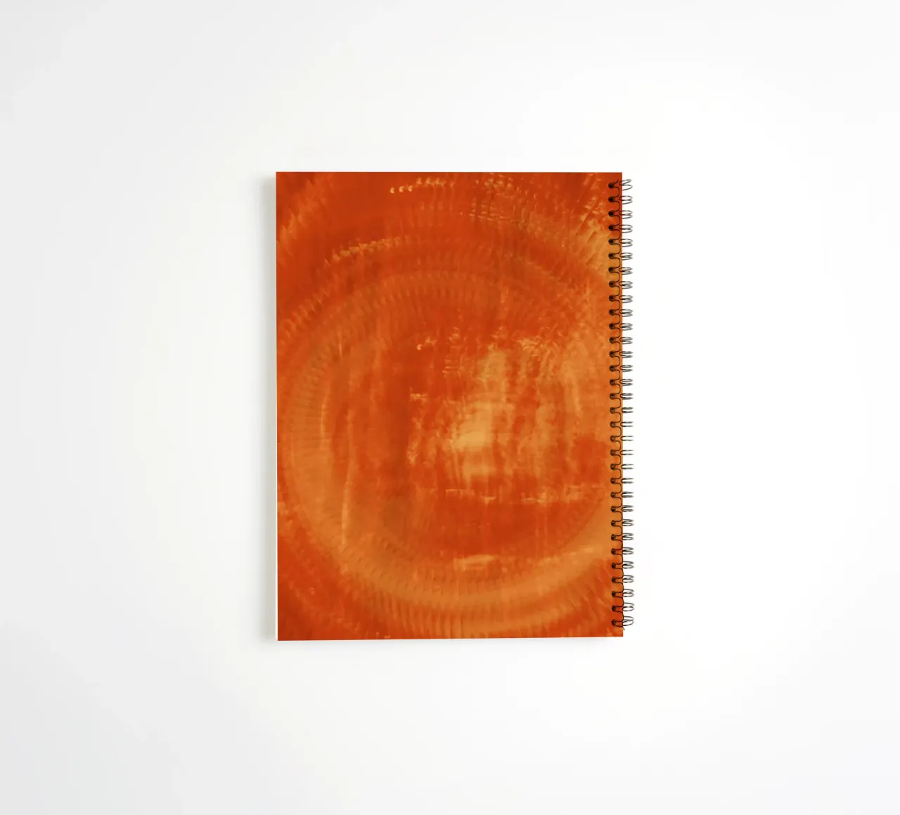 Abstract dynamic pattern in orange and red. spiral notebook by Something for you