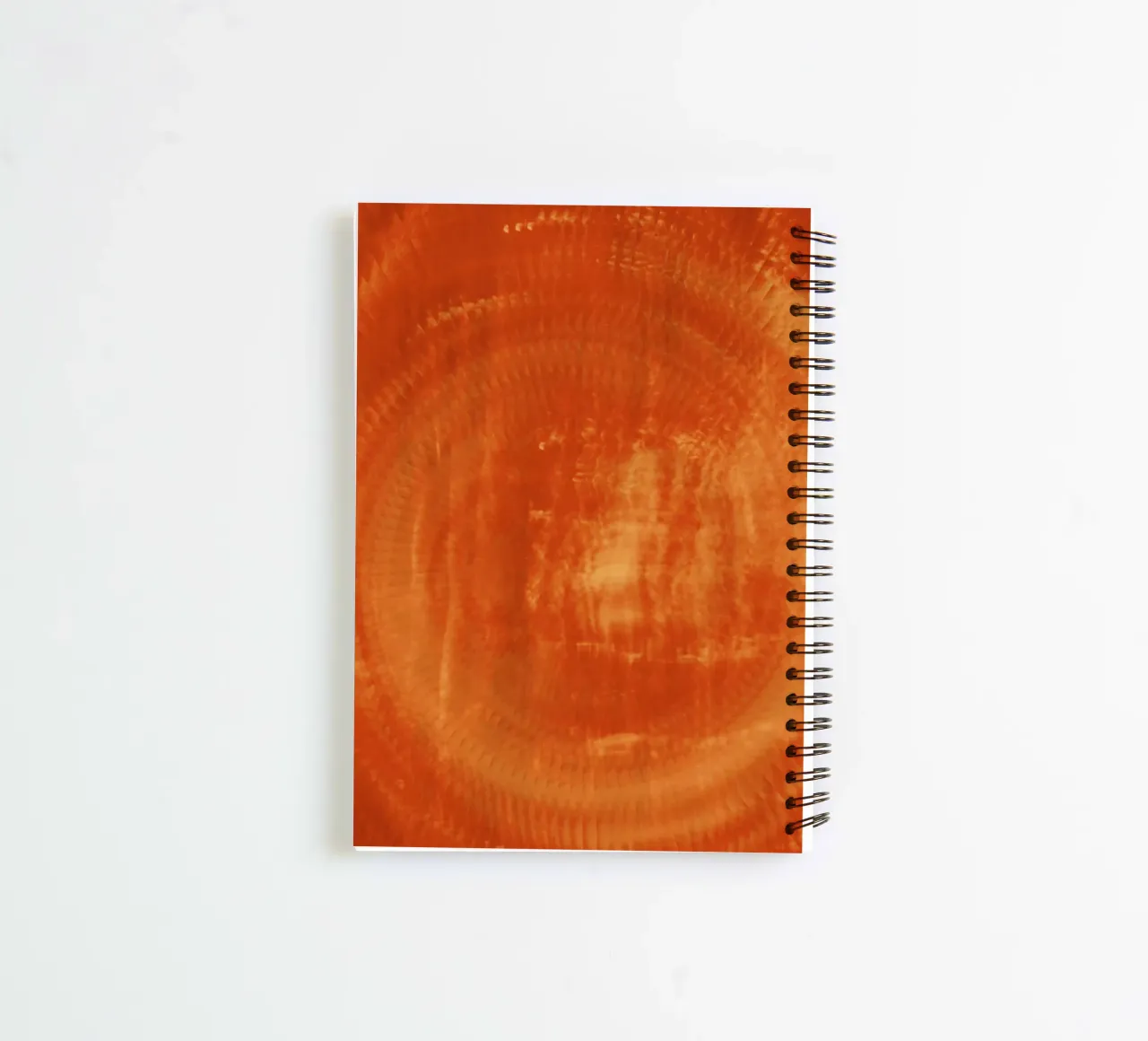 Abstract dynamic pattern in orange and red. spiral notebook by Something for you
