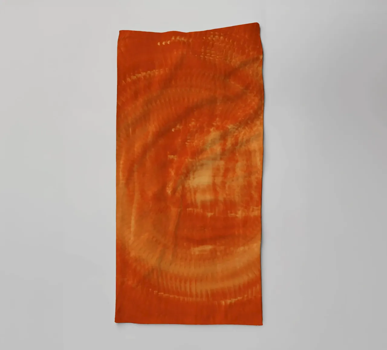 Abstract dynamic pattern in orange and red. towel by Something for you