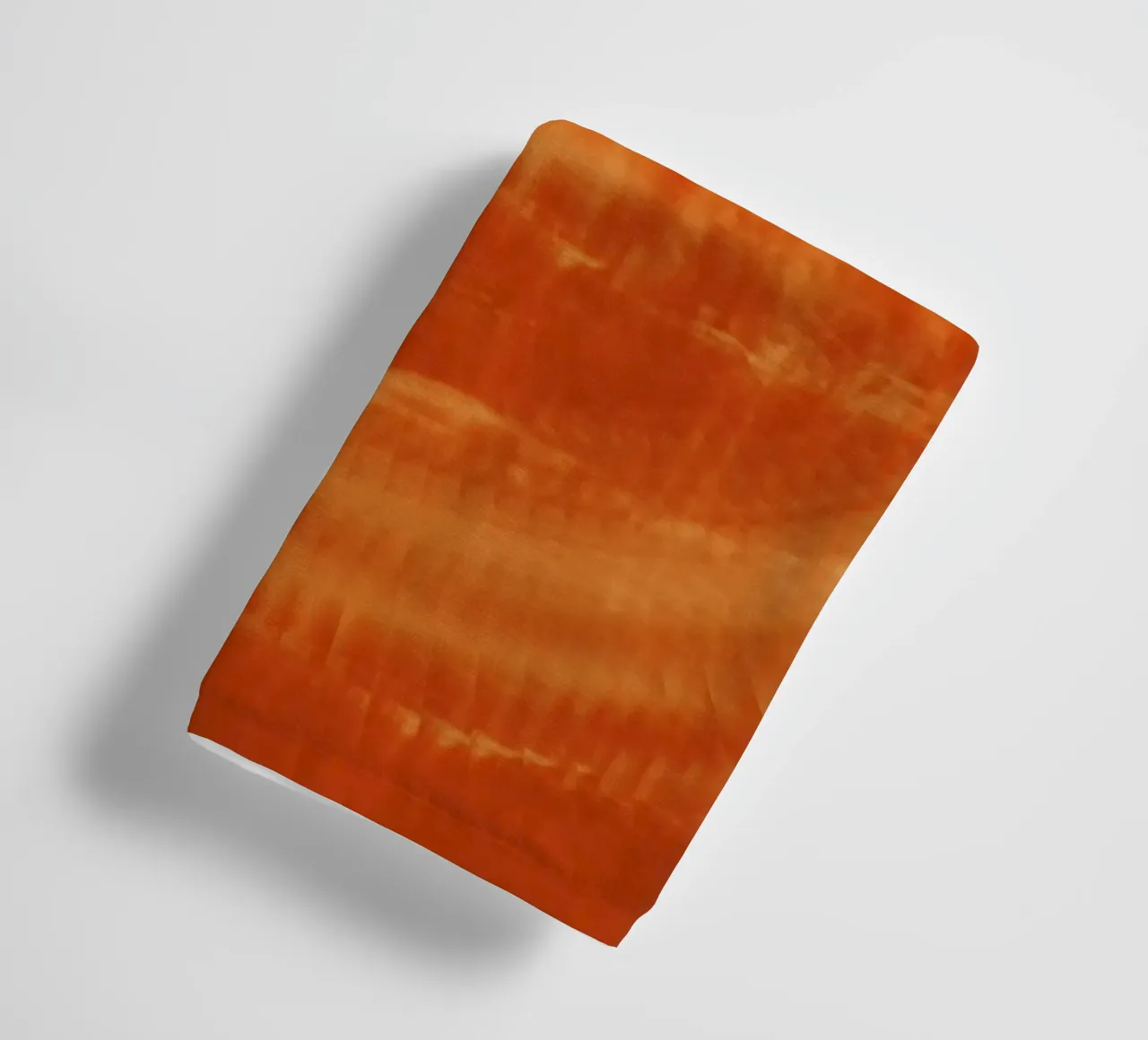 Abstract dynamic pattern in orange and red. towel by Something for you