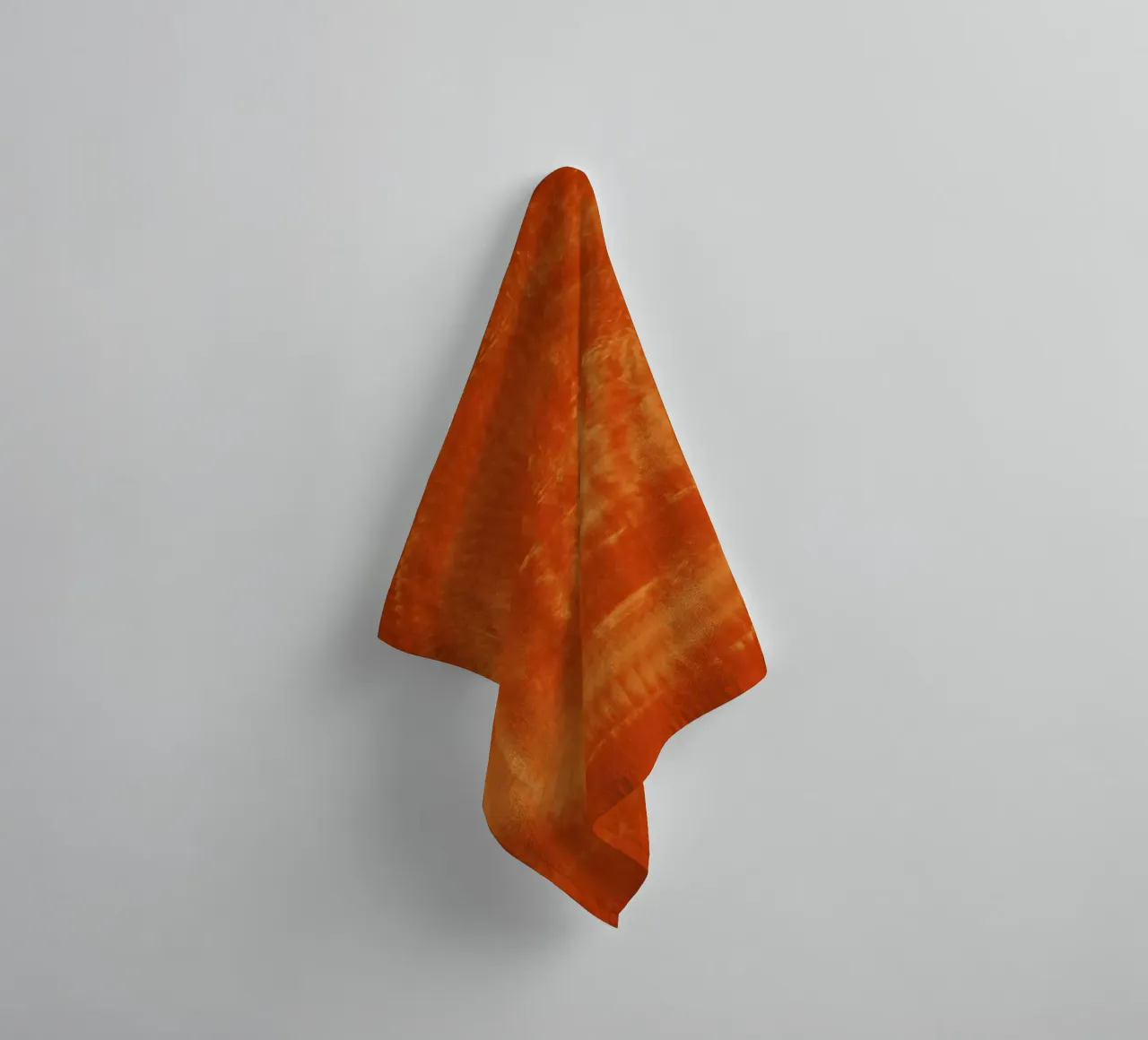 Abstract dynamic pattern in orange and red. towel by Something for you