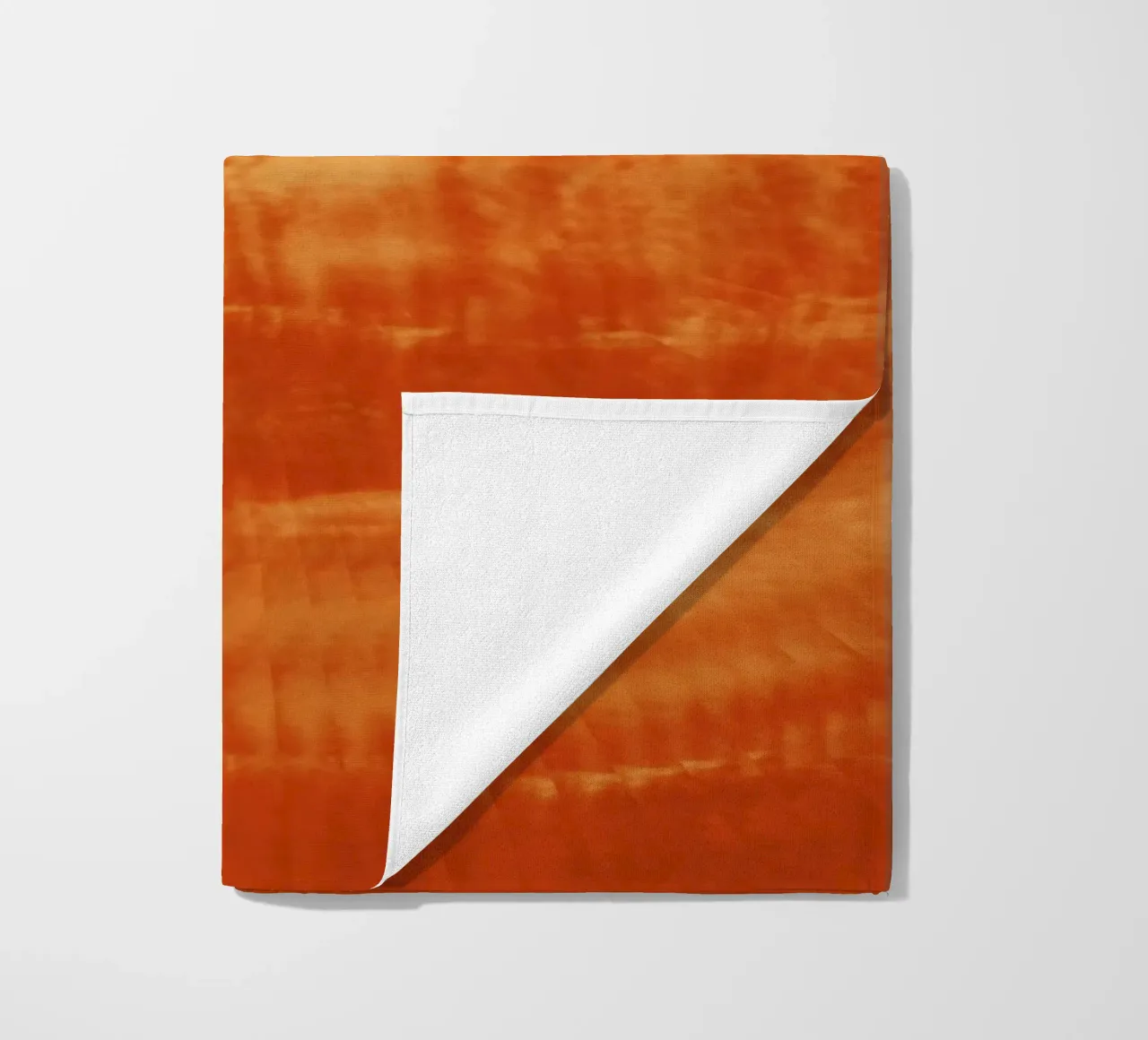 Abstract dynamic pattern in orange and red. beach towel by Something for you