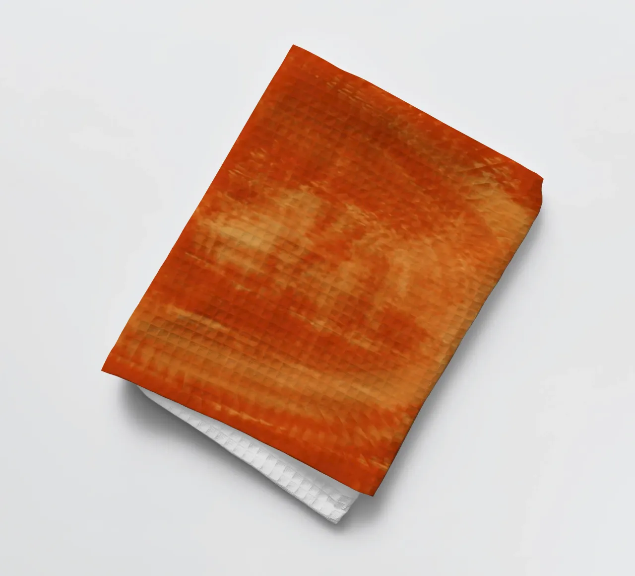 Abstract dynamic pattern in orange and red. tea towel by Something for you