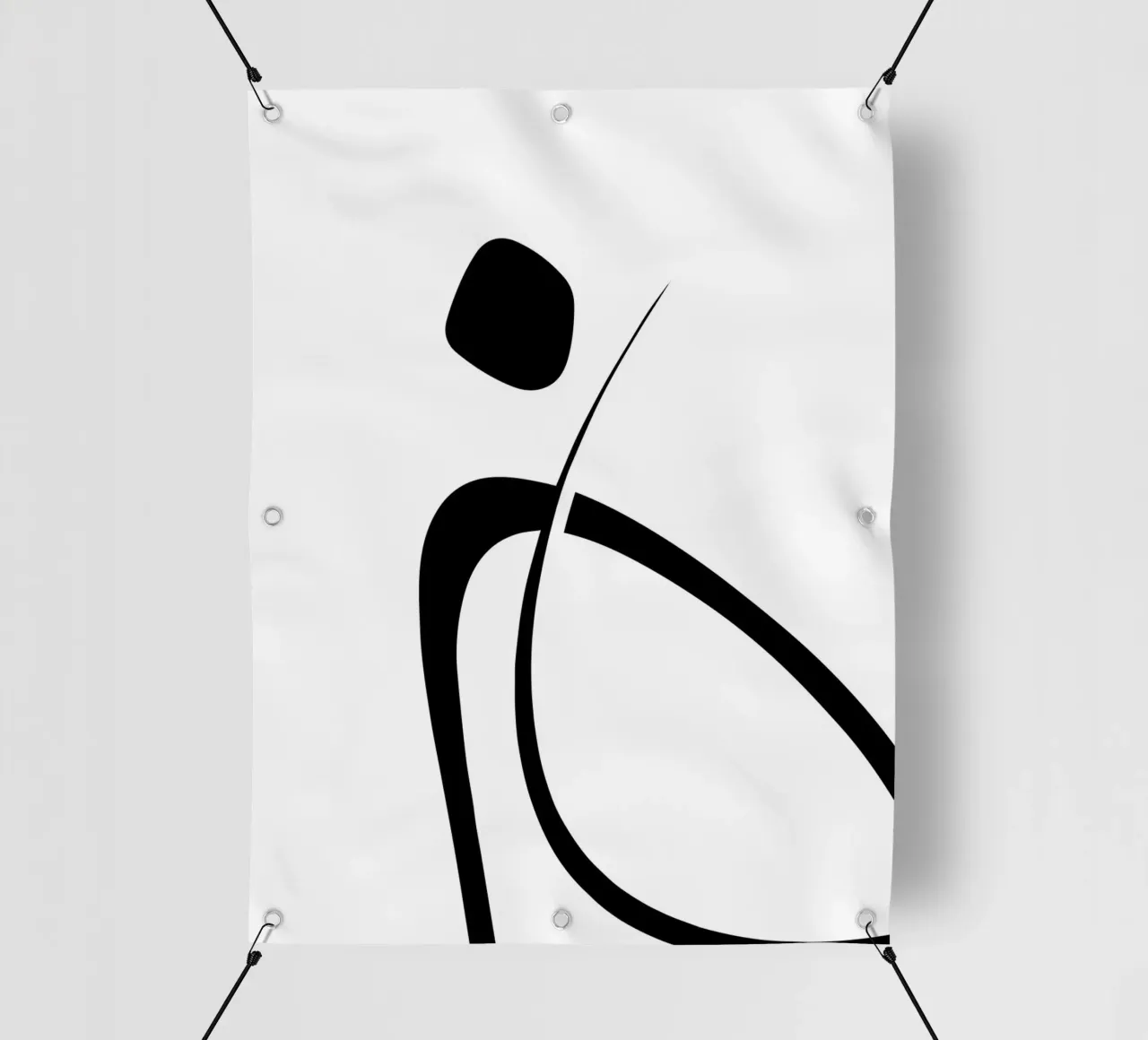 Interlocking Three | Minimalist Line Abstract telo in pvc da sabidussi