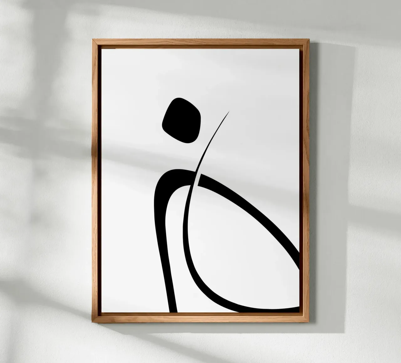 Interlocking Three | Minimalist Line Abstract alluminio dibond da sabidussi